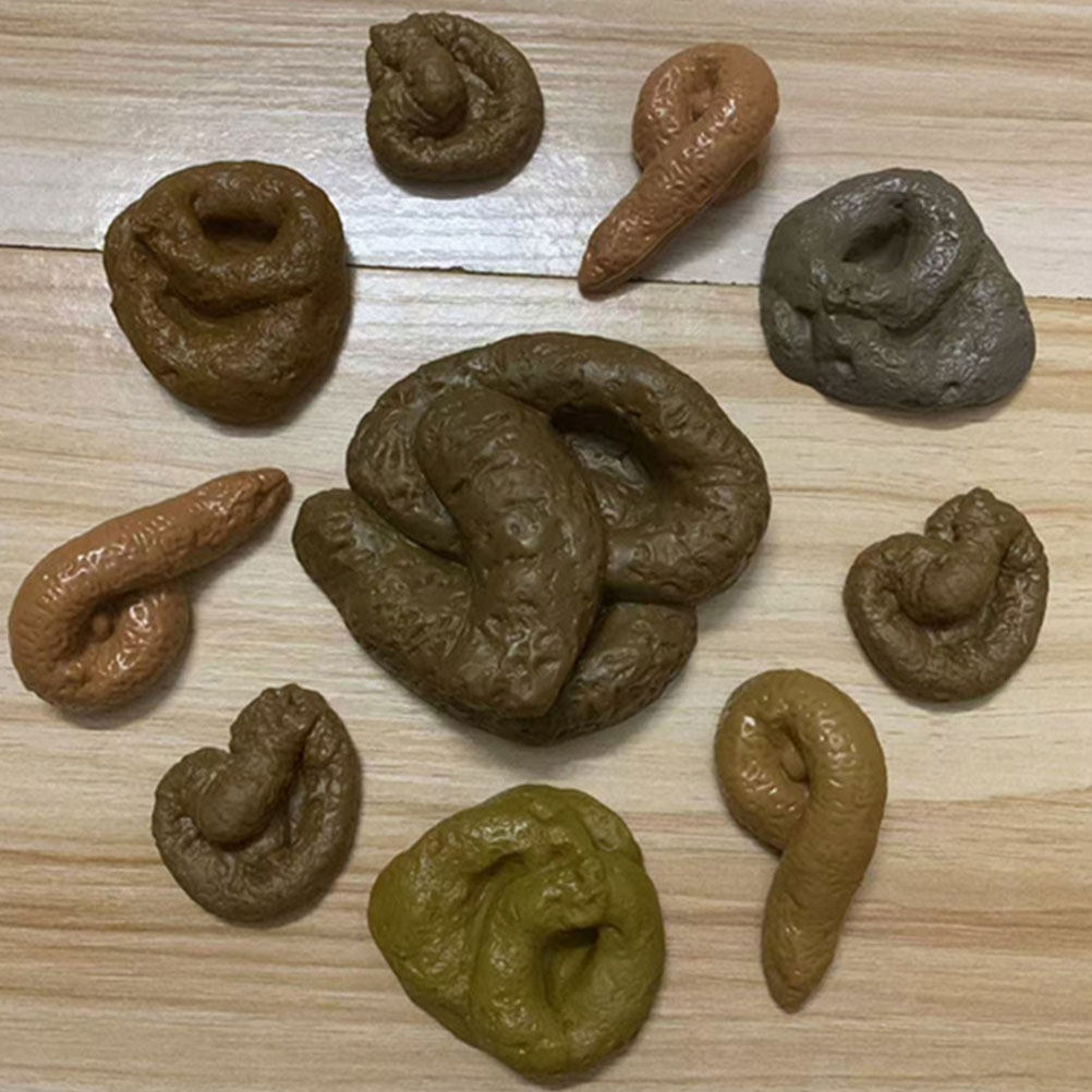 Fake Poop Gag Gift - Set de 10 unidades de caca