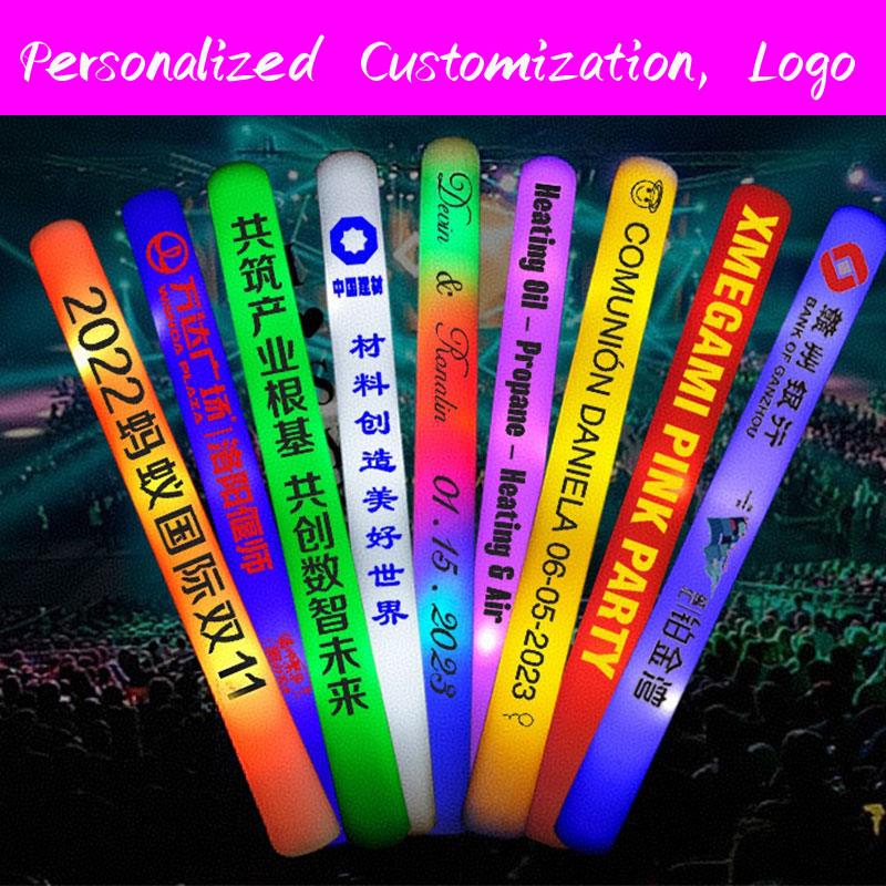 Flashing Led Foam Sticks Party - 30 palitos de espuma luminosos con