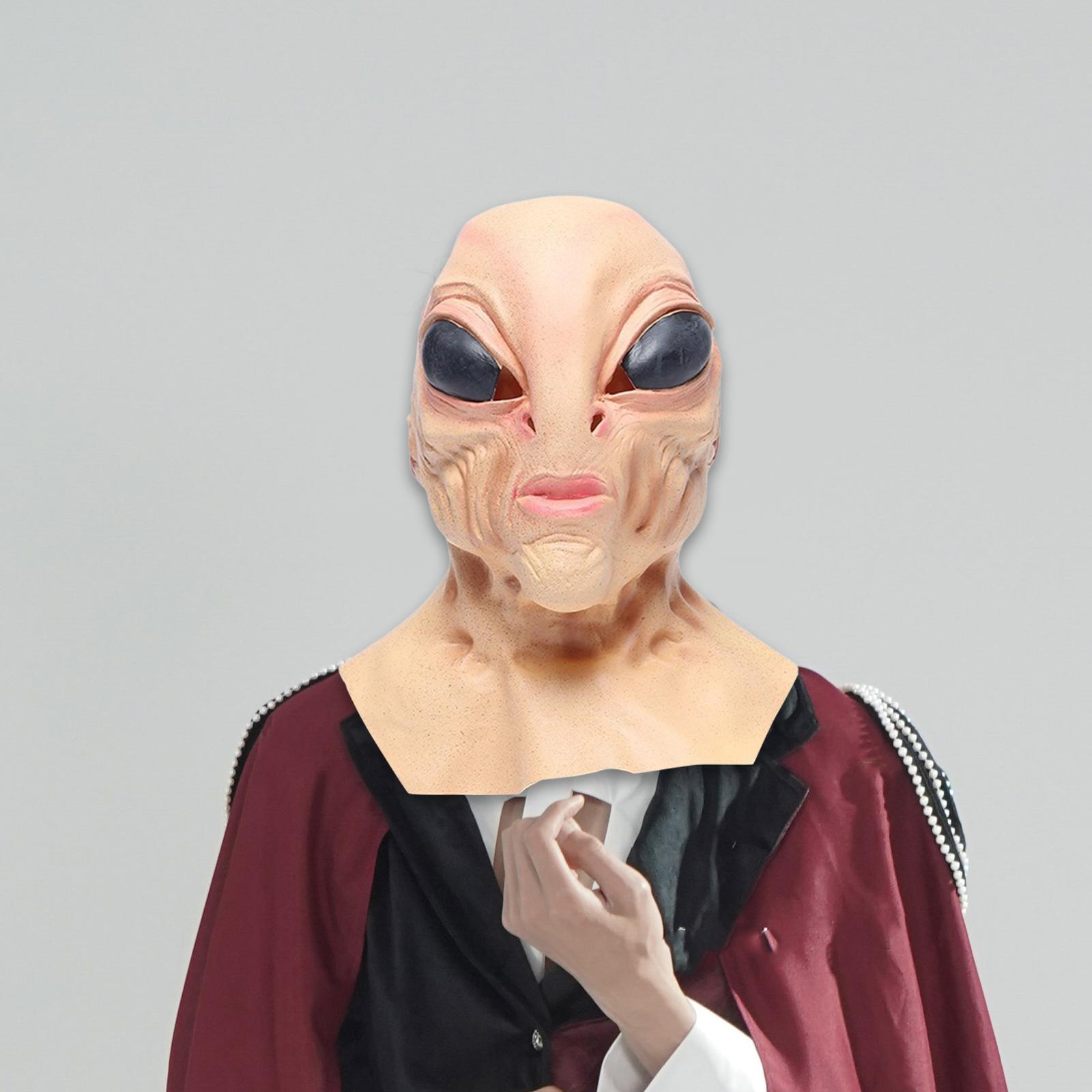 Latex Alien Mask Realistic - Máscara alienígena de látex que cubre