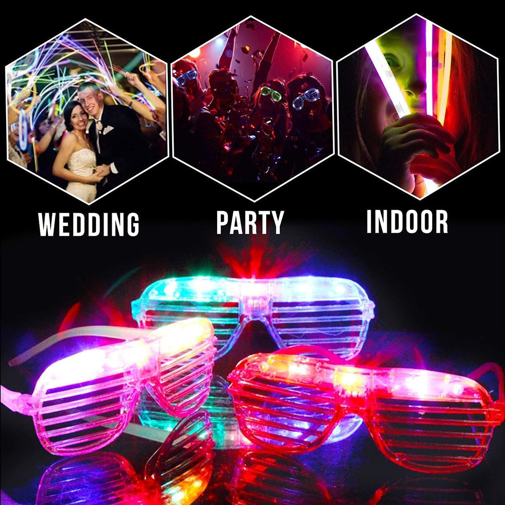 Paquete de 136 luces que brill - Glow In The Dark Party Glasses reseña y precio