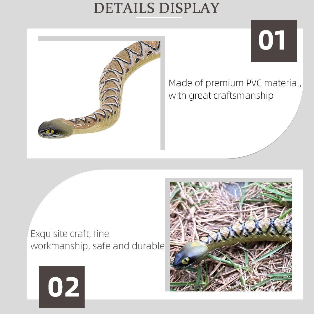 Decoración de serpiente de PVC - Prank Toys reseña y precio