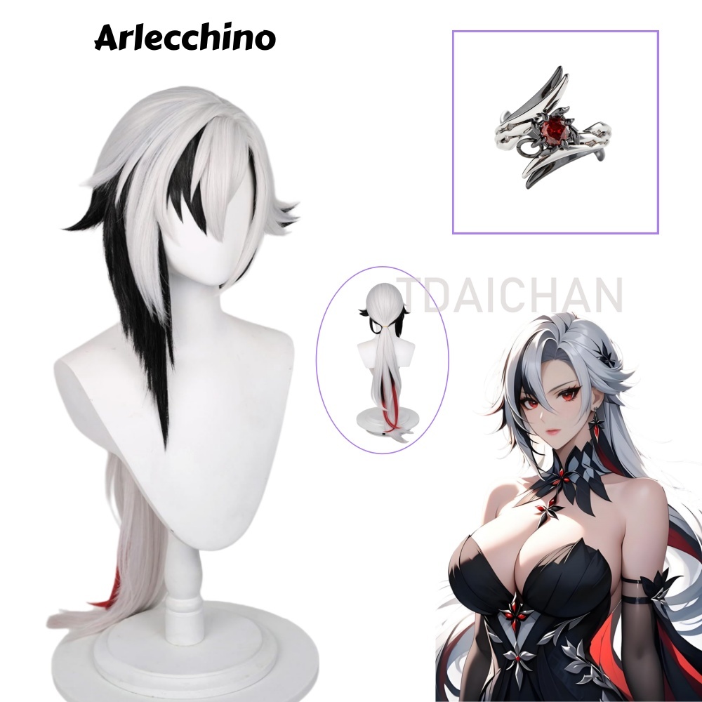Peluca de Cosplay de Arlecchin - Anime Cosplay Wig Heat Resistant reseña y precio