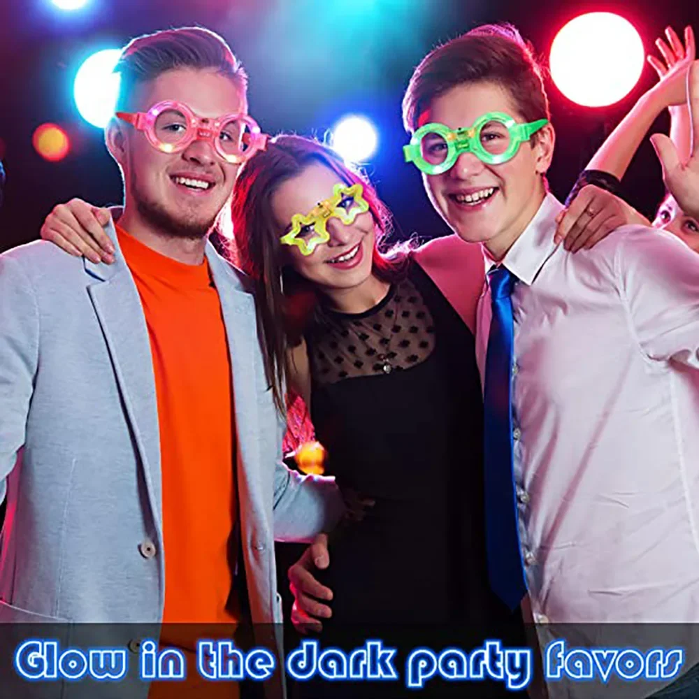 Gafas LED de neón que brillan  - Glow In The Dark Party Glasses reseña y precio