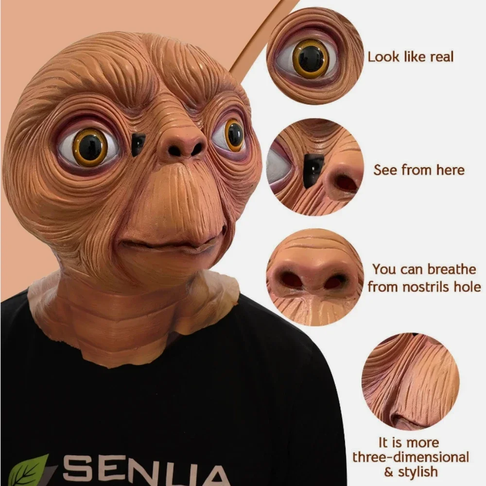 Máscara de látex realista de E - Latex Alien Mask Realistic reseña y precio