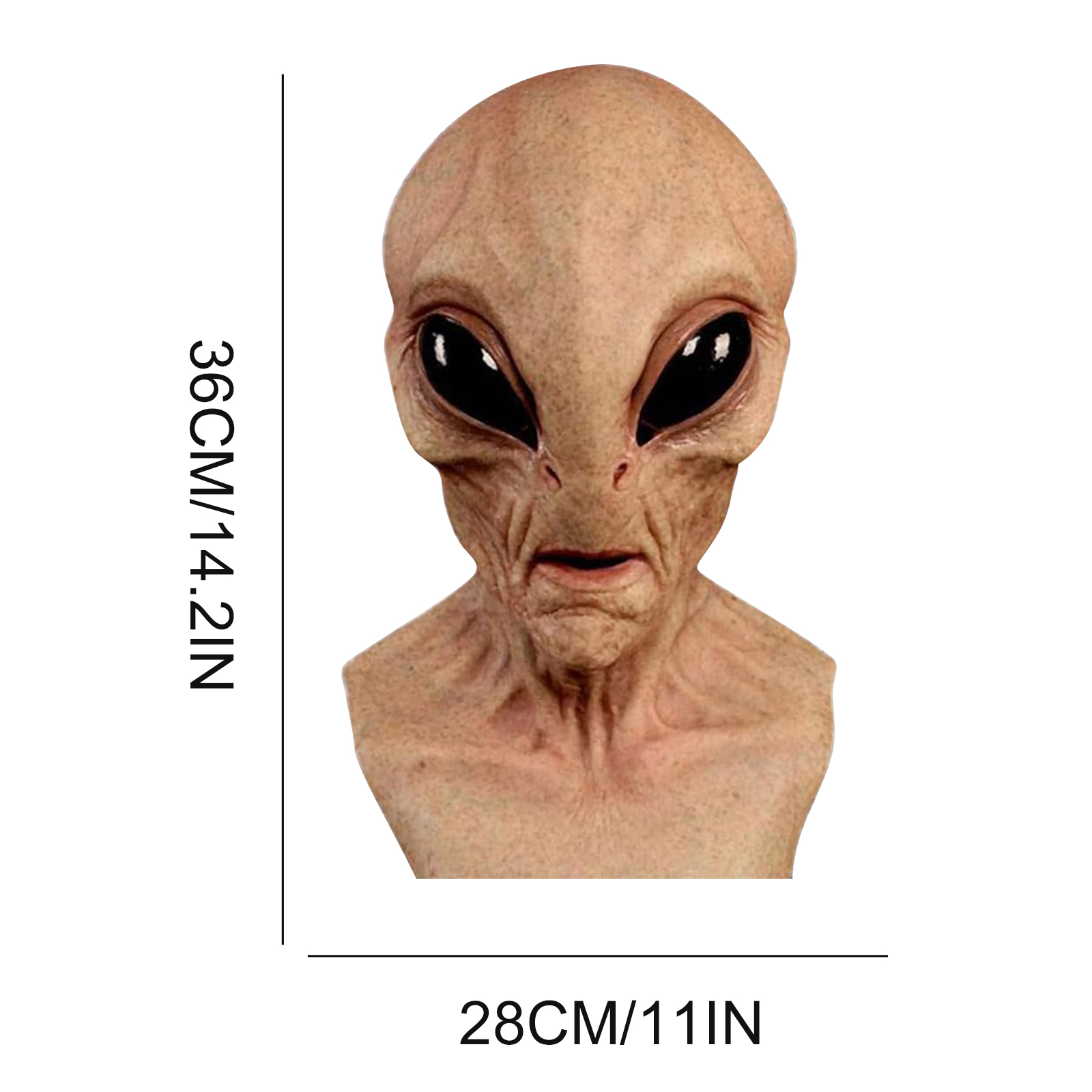 Máscara alienígena divertida,  - Latex Alien Mask Realistic reseña y precio