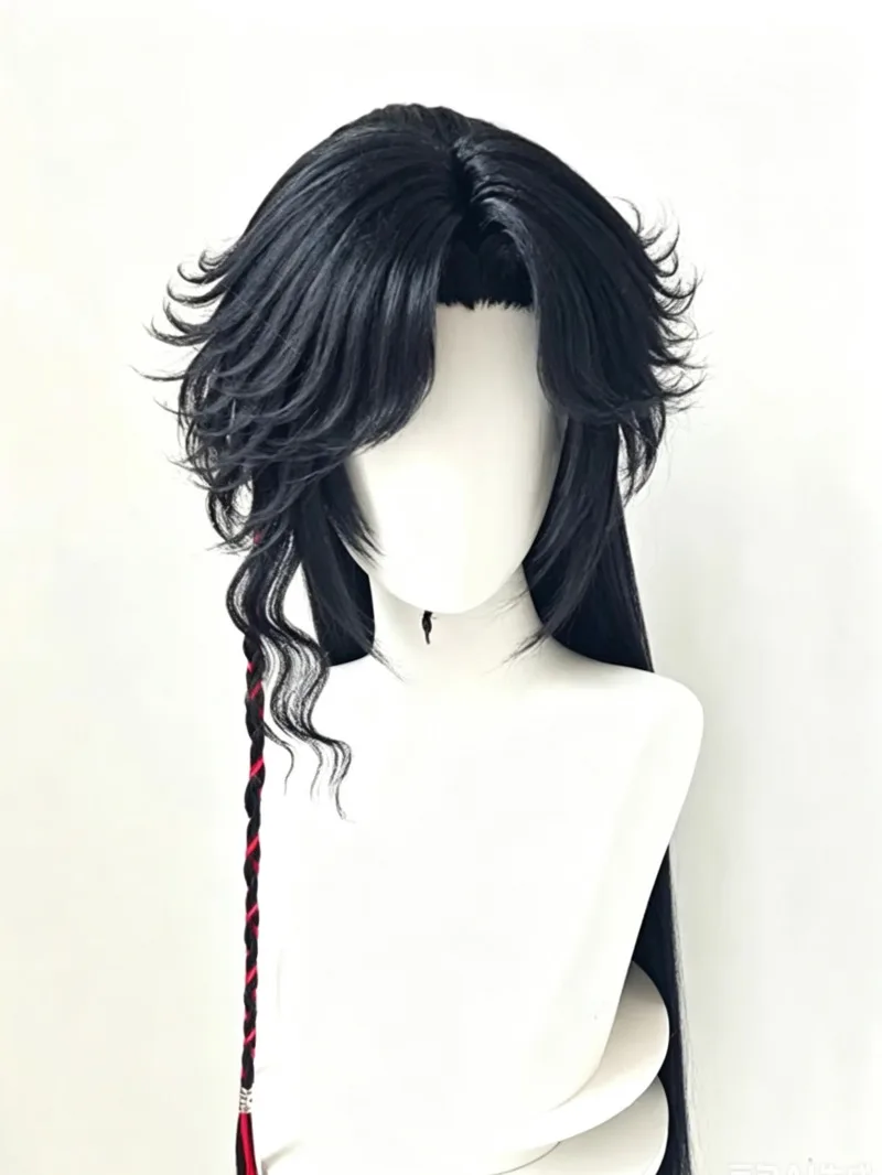Peluca de estilo Hua Cheng, pe - Anime Cosplay Wig Heat Resistant reseña y precio