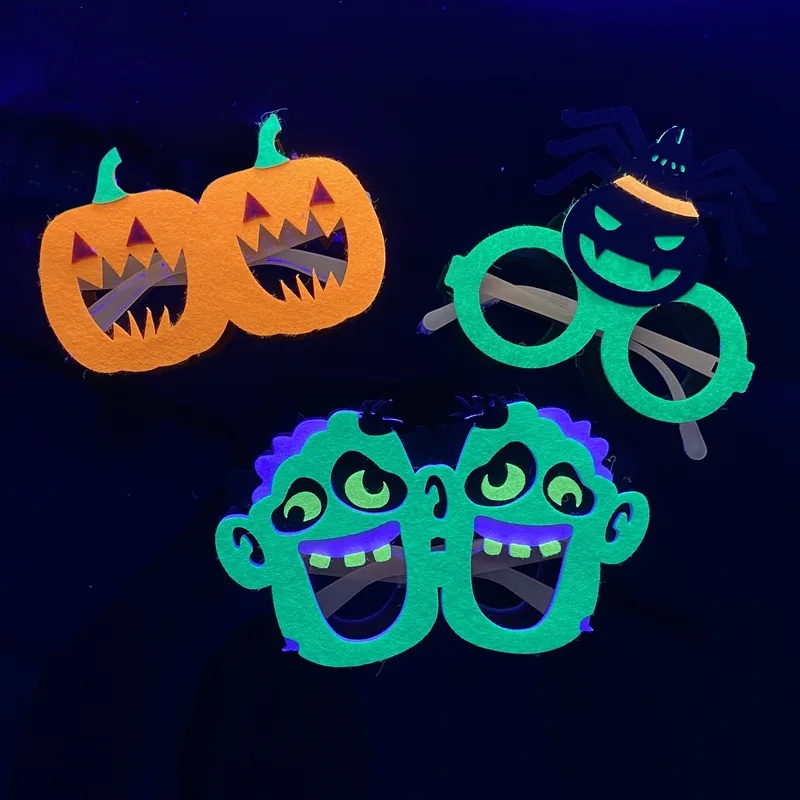 Monturas de gafas de fieltro q - Glow In The Dark Party Glasses reseña y precio