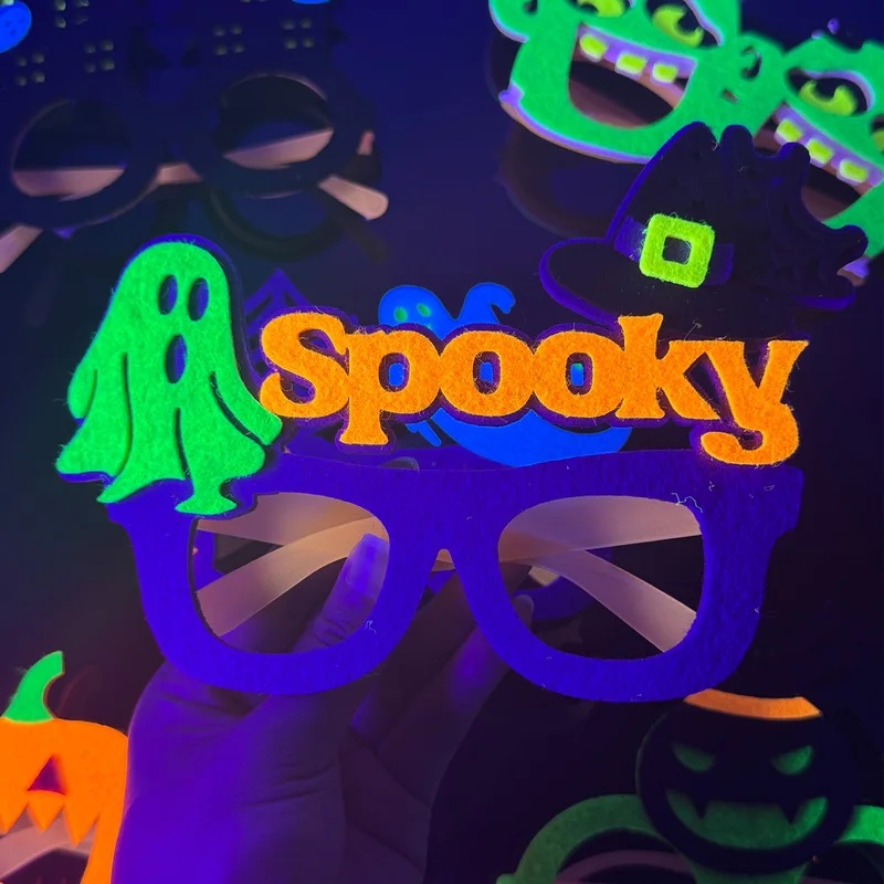 Monturas de gafas de fieltro q - Glow In The Dark Party Glasses reseña y precio