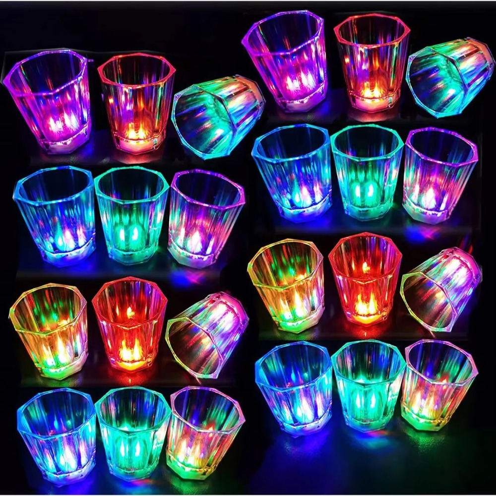 Paquete de 12/24 vasos de chup - Glow In The Dark Party Glasses reseña y precio