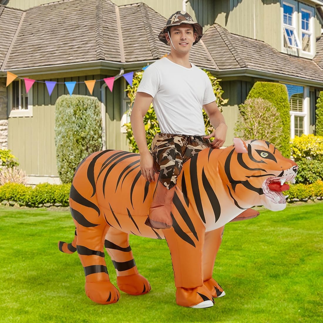 Disfraz de tigre inflable para - Costumes reseña y precio