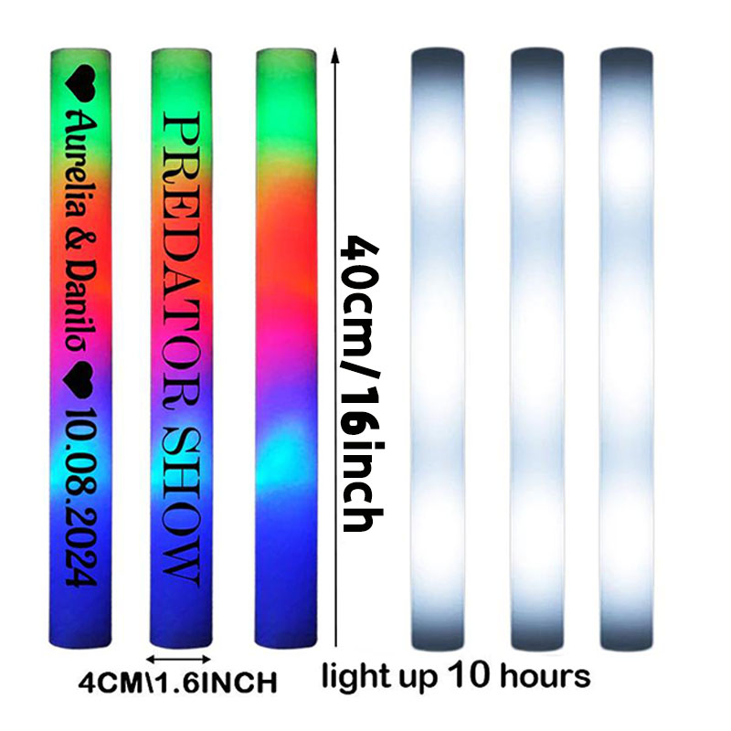 30 palitos de espuma luminosos - Flashing Led Foam Sticks Party reseña y precio